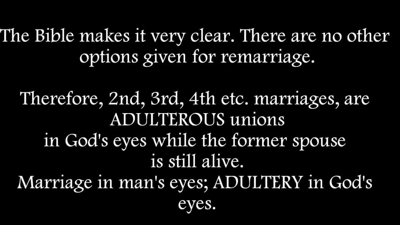 Adulterous Re-marriage